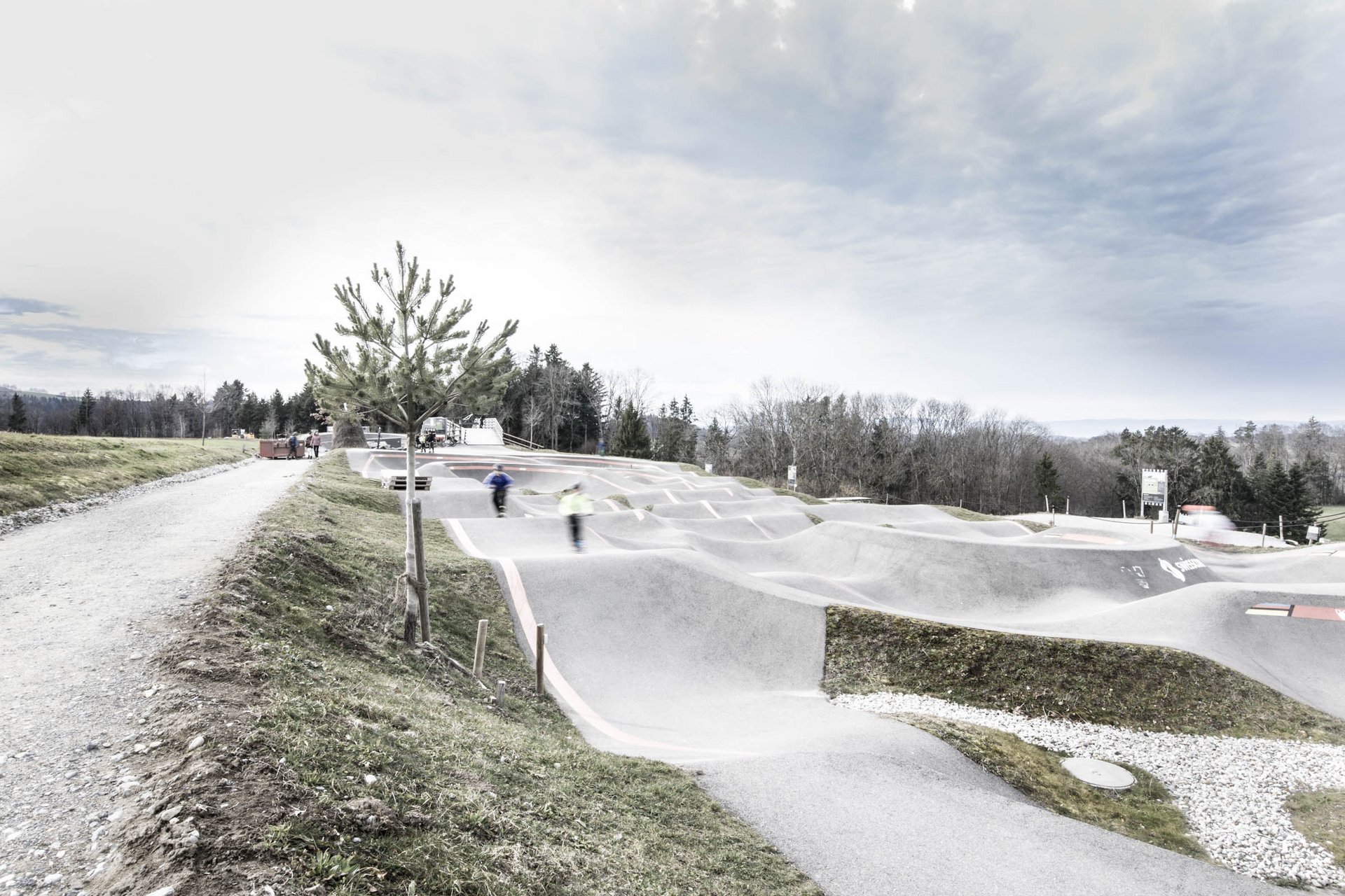 Pumptrack des Swiss Bike Parks in Oberried